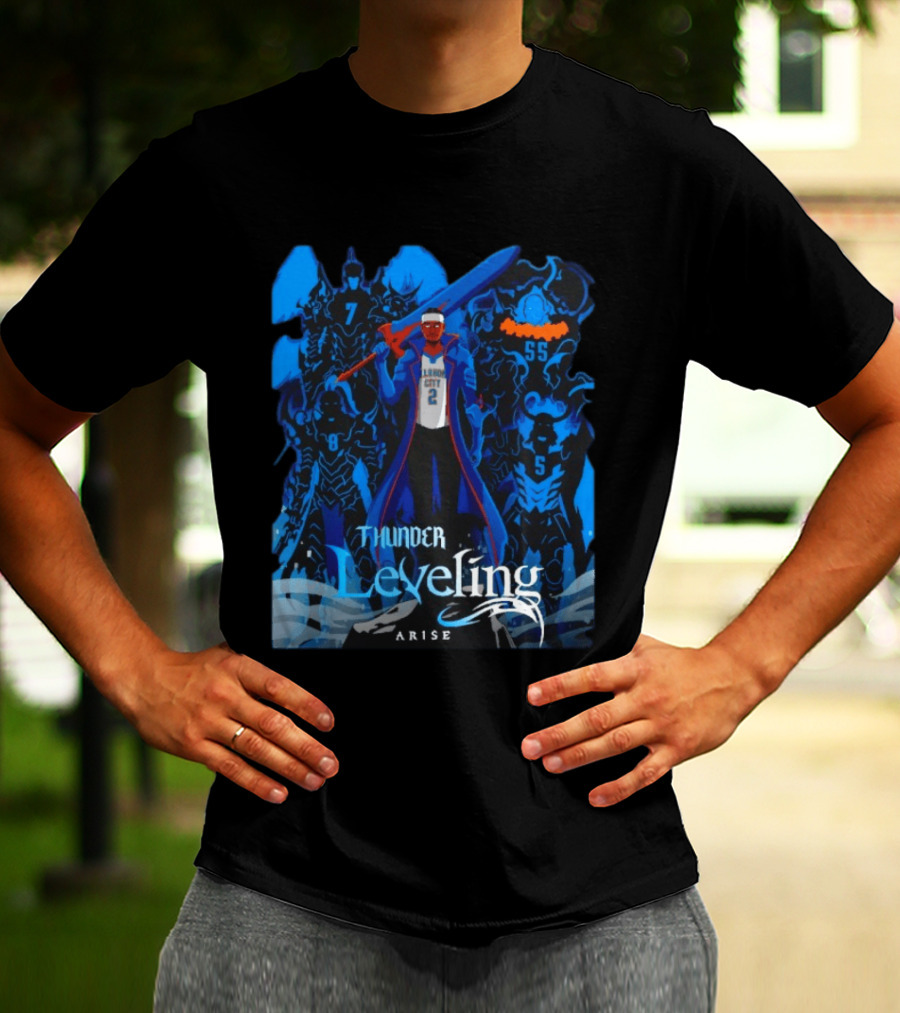 Thunder Leveling Solo Leveling Arise Oklahoma City T-Shirt