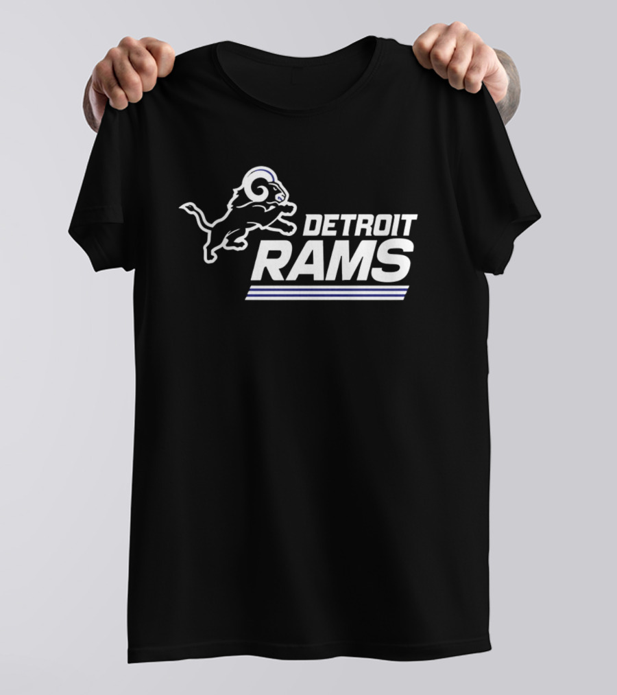 Twisted Gorilla Detroit Rams Los Angeles Lions T-Shirt