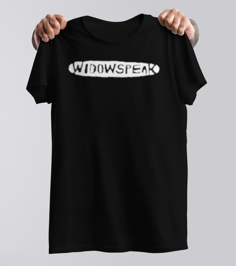 Widowspeak Band Name Black And White T-Shirt