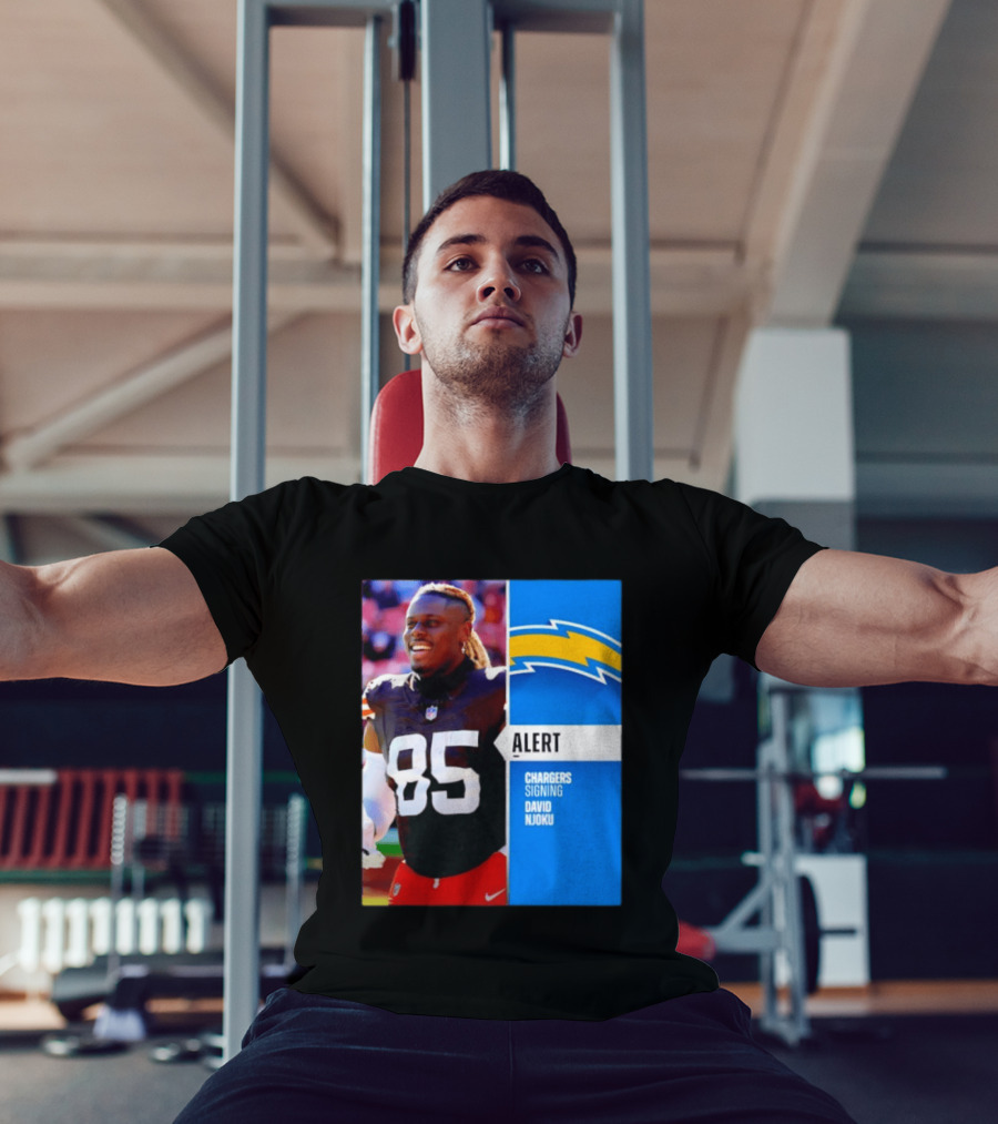 Alert Chargers Signing David Njoku Player 85 T-Shirt