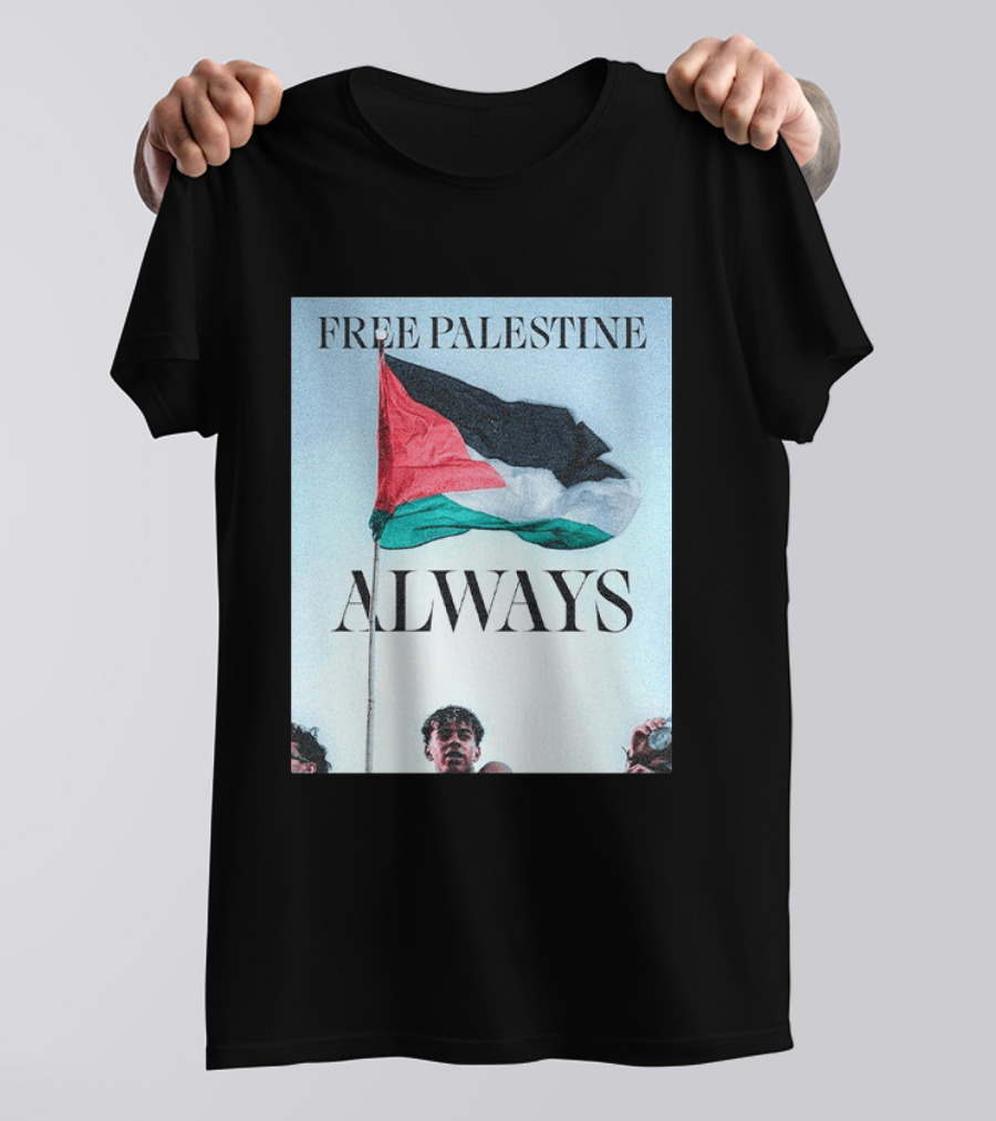 Barcelona FC Lamine Yamal Free Palestine Always Flag T-Shirt