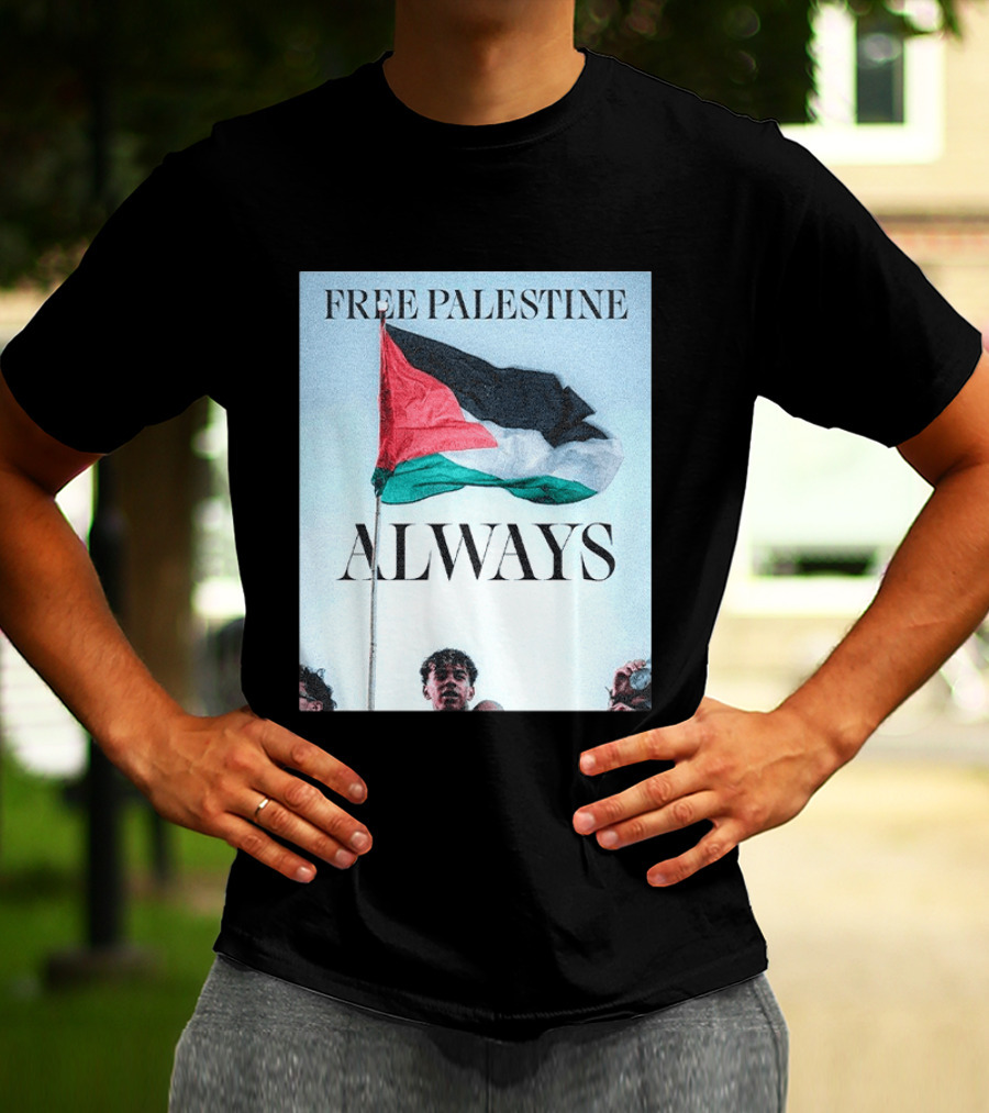 Barcelona FC Lamine Yamal Free Palestine Always Flag T-Shirt