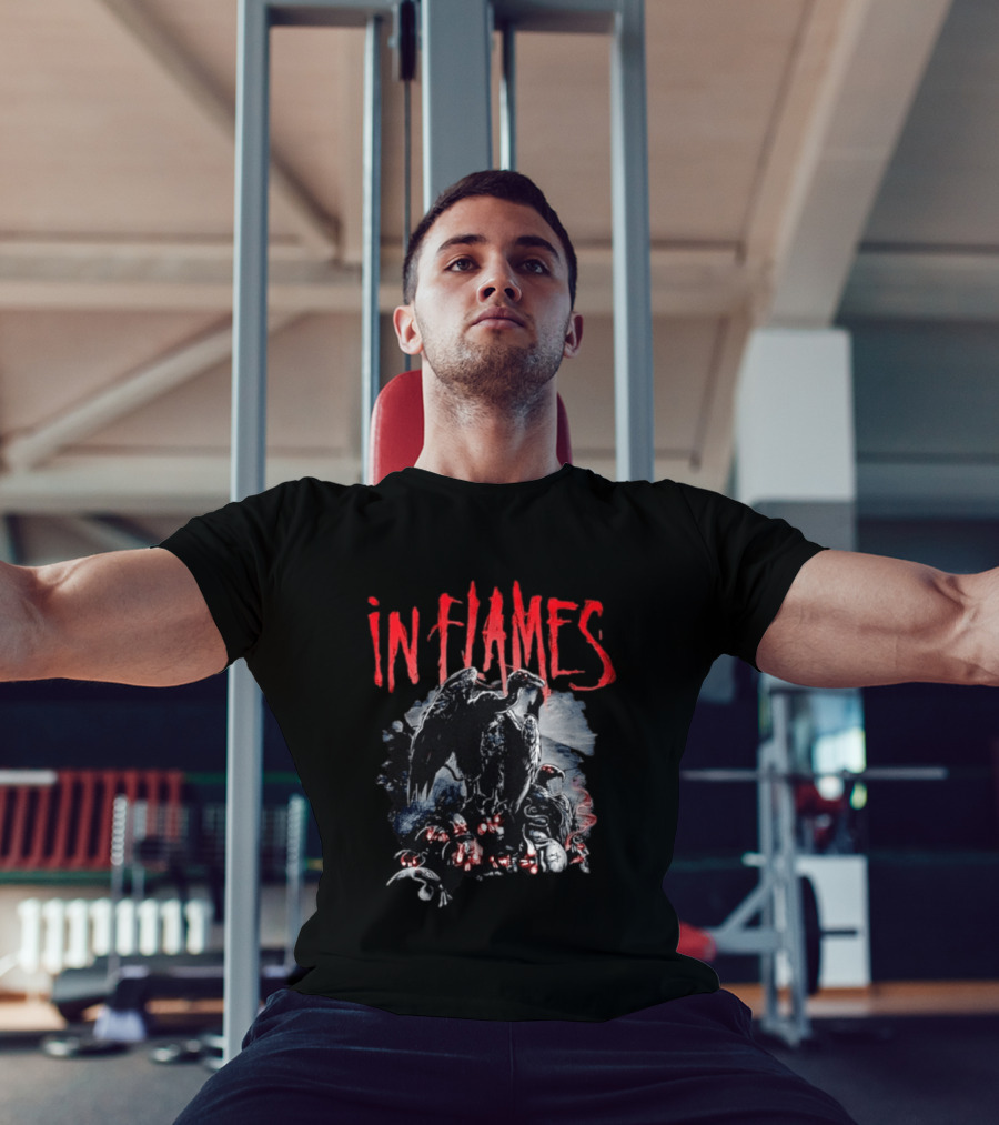 In Flames Meet Your Maker Gothic Vulture Scene T-Shirt