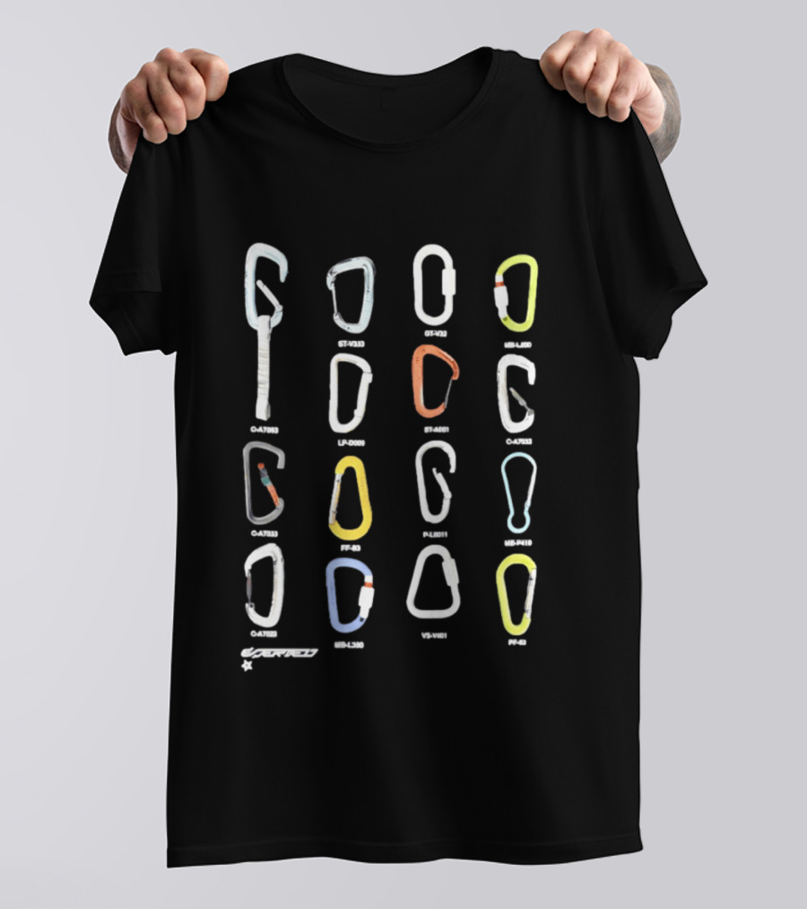 Carabiner Petzl Mammut Black Diamond Camp Grid Collection T-Shirt
