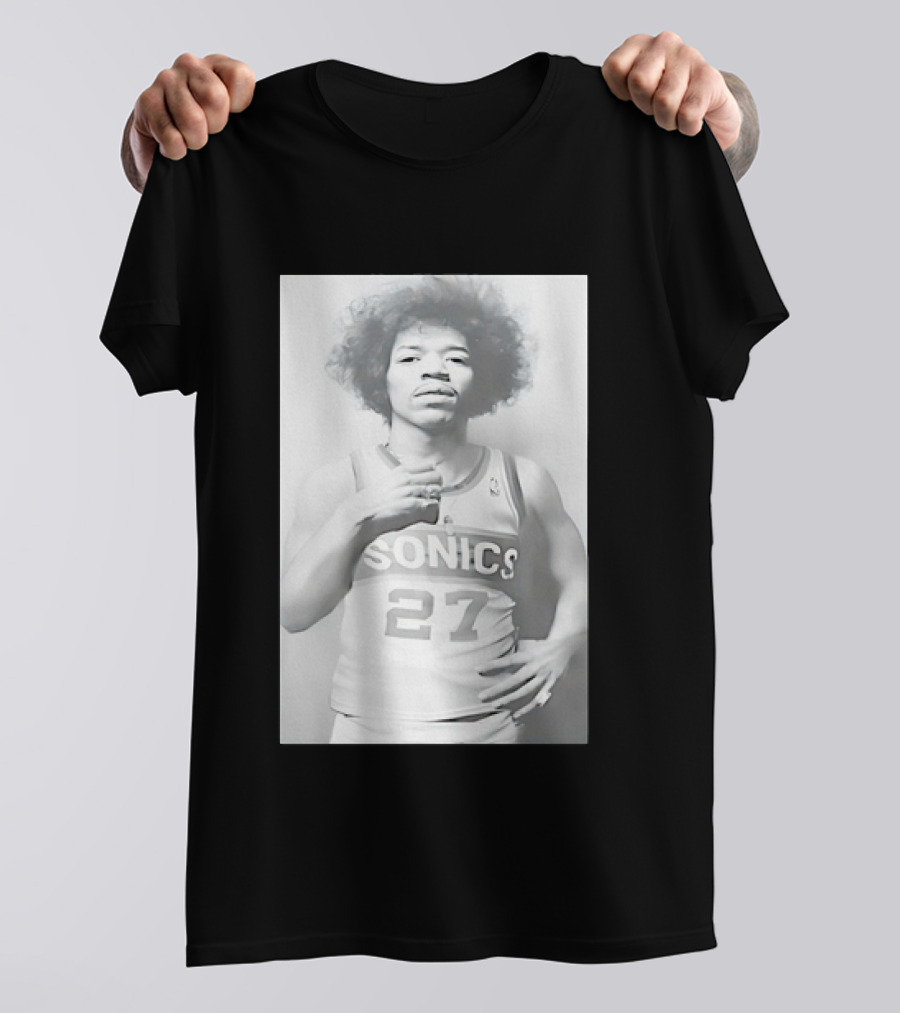 Jimi Hendrix Seattle Sonics Jersey 27 T-Shirt