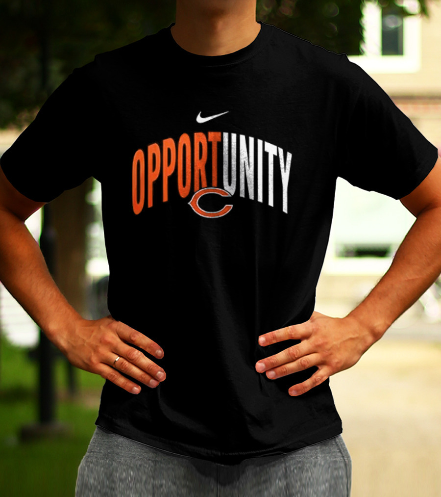 Chicago Bears Opportunity Nike Swoosh C T-Shirt