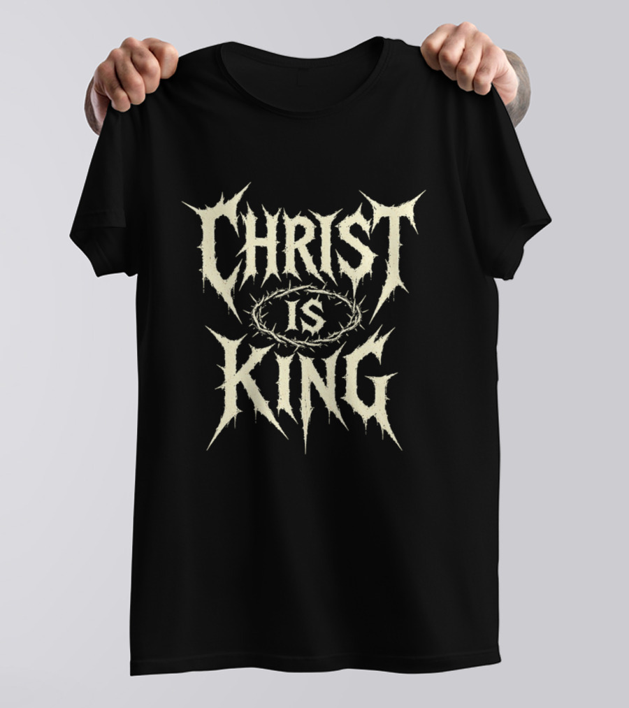 Christ Is King Metal Thorn Crown T-Shirt