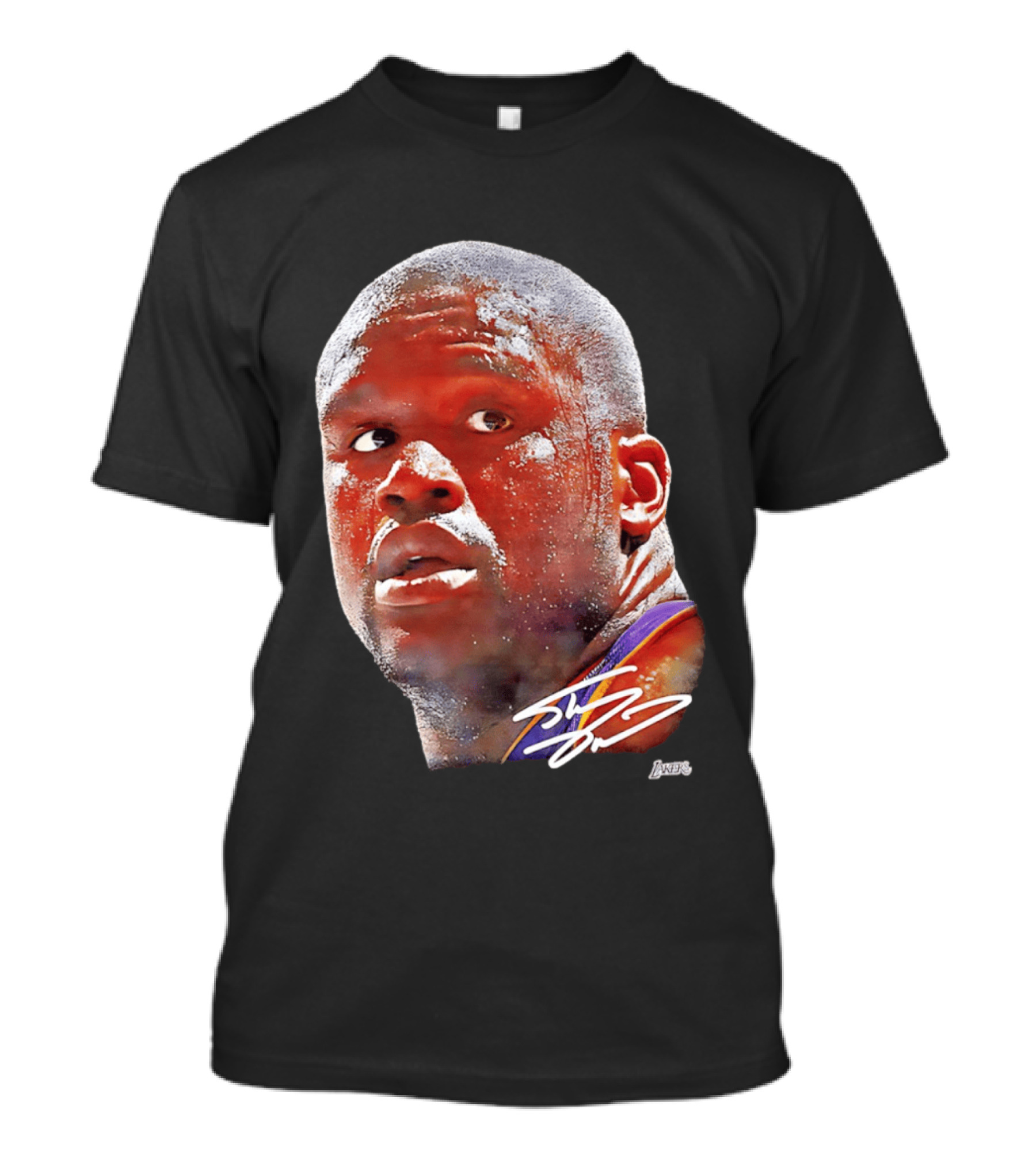 Los Angeles Lakers Shaquille O'Neal Signature Big Face Legends T-Shirt