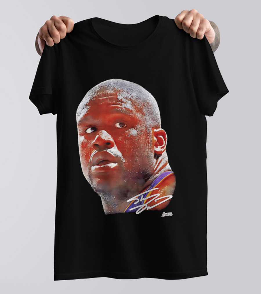 Los Angeles Lakers Shaquille O'Neal Signature Big Face Legends T-Shirt