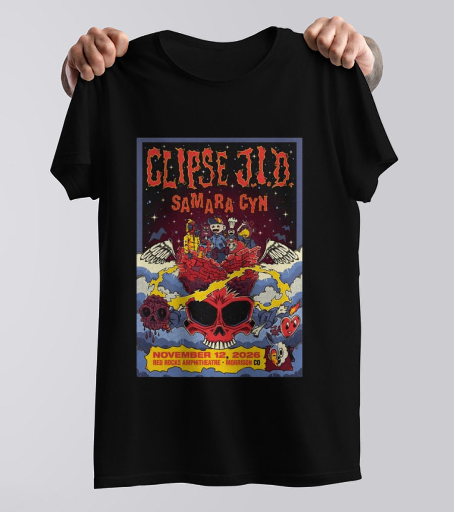 Clipse J.I.D Samara Cyn Red Rocks Amphitheatre Morrison CO November 12 2026 T-Shirt