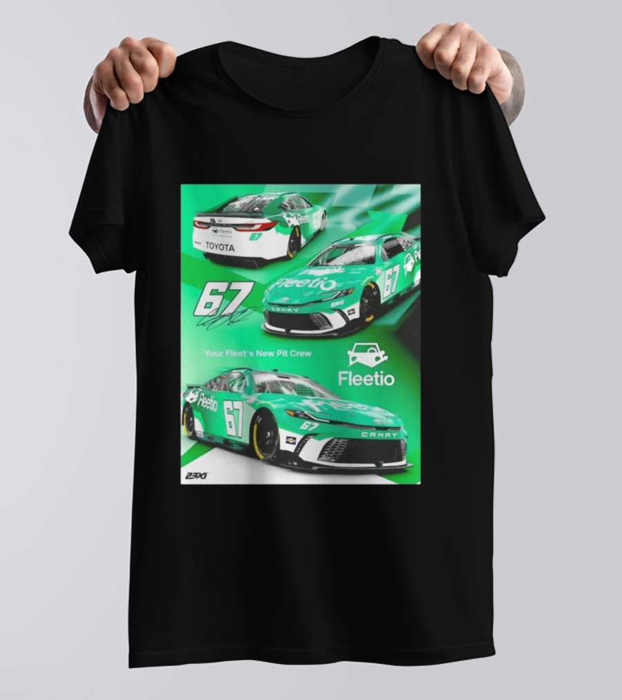 Corey Heim 23XI Racing Toyota Camry XSE Fleetio NASCAR 67 T-Shirt