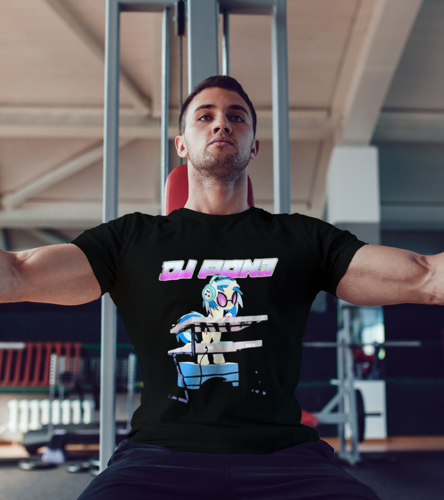 DJ Pon3 My Little Pony Character With Headphones And Turntable T-Shirt