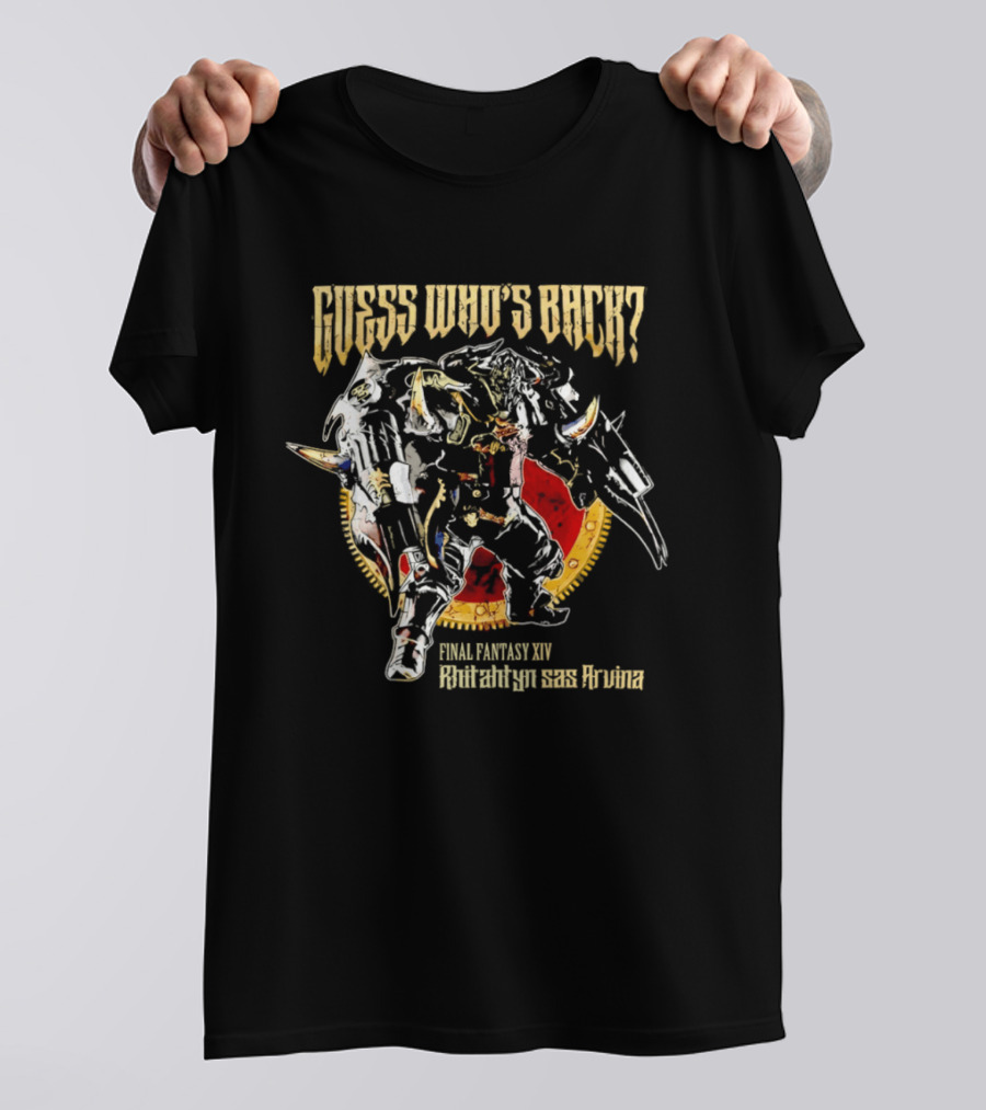 Final Fantasy XIV Pharaoh Akh Afah Amphitheatre Guess Who's Back T-Shirt