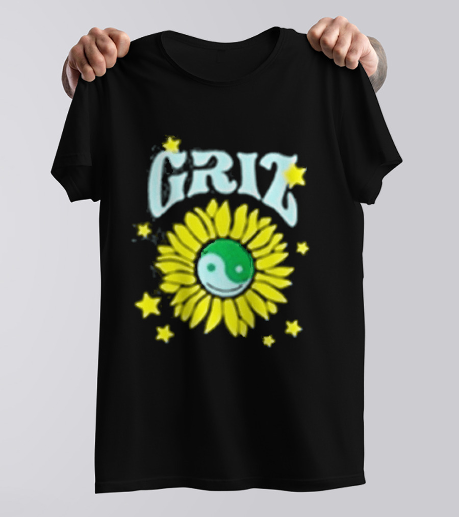 Griz Sunflower Yin Yang Starry T-Shirt