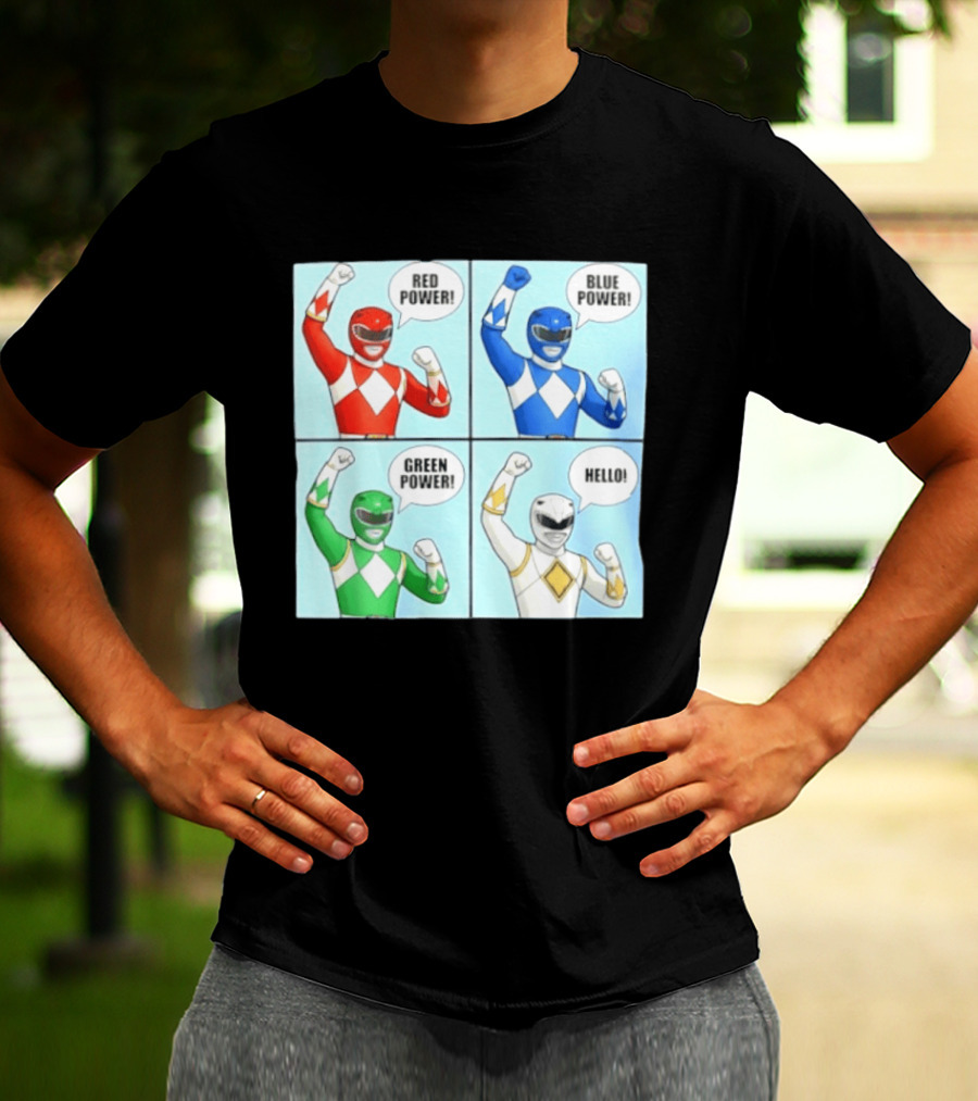 Red Power Blue Power Green Power Hello Rangers T-Shirt