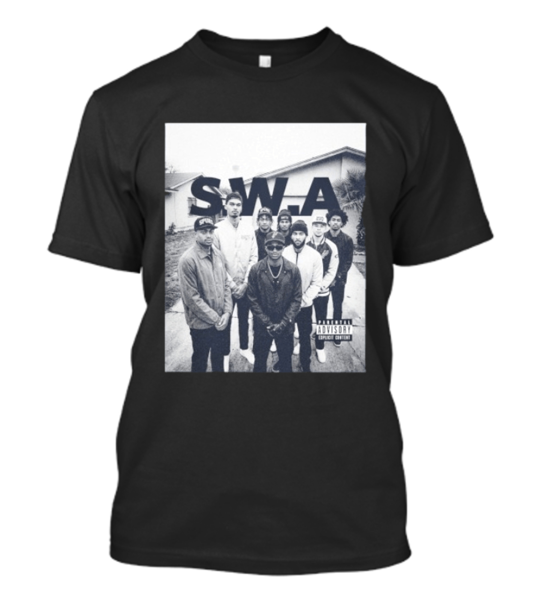 S.W.A San Antonio Spurs NBA Team Photo Iconic Streetwear T-Shirt