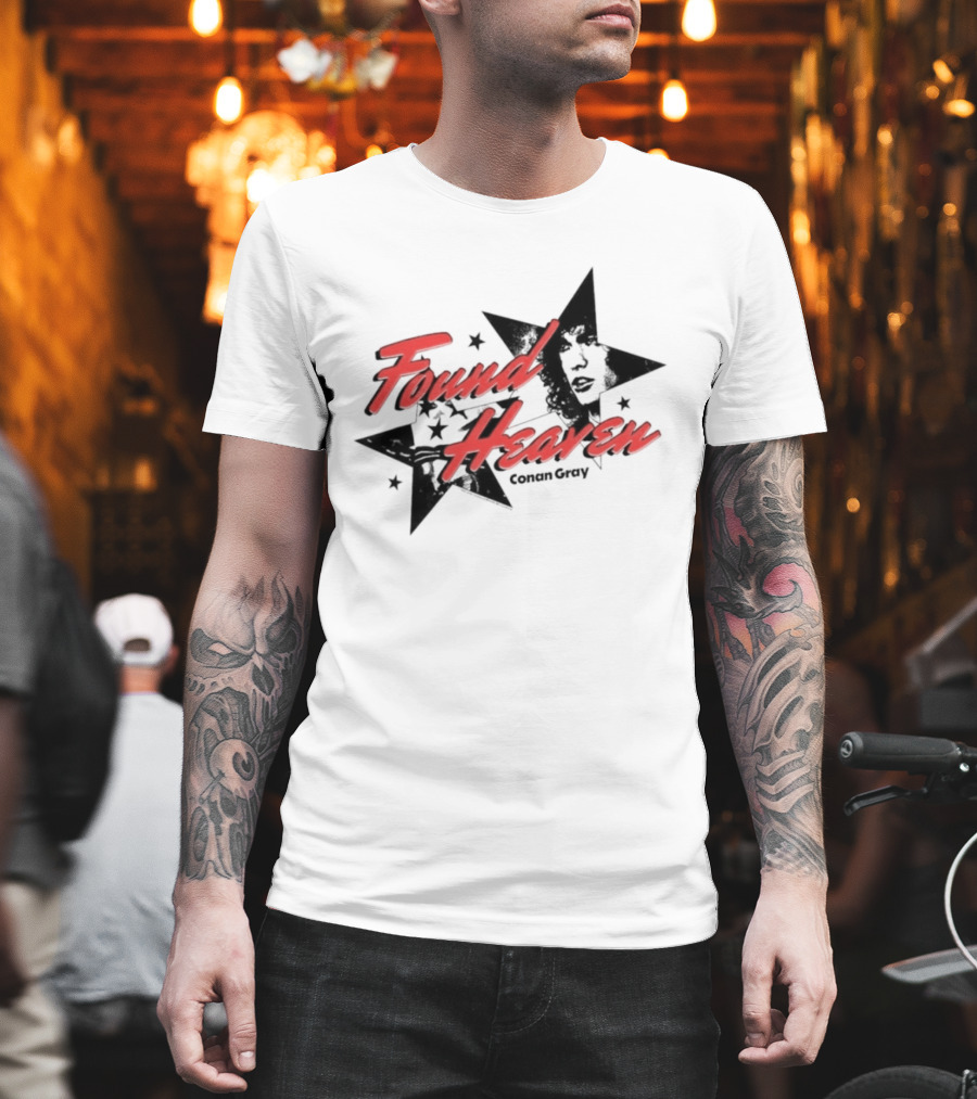 Conan Gray Found Heaven Stars Face T-Shirt