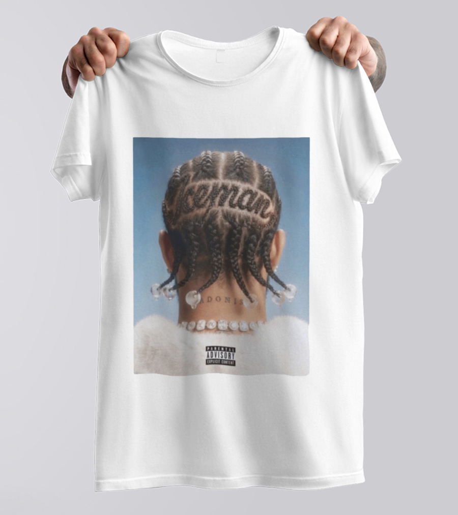 Iceman Adonis Braids Album Cover Drake Parental Advisory T-Shirt