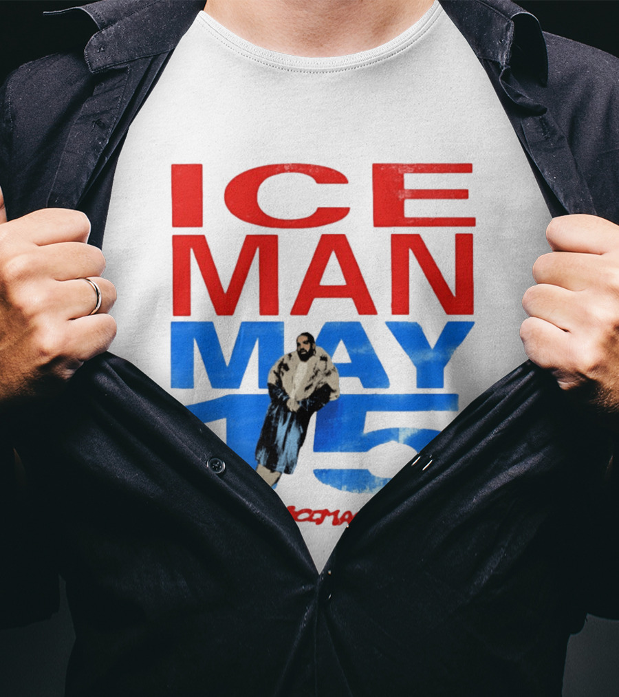 Drake Iceman May 15 Blue Red Styling 2026 Album Cover T-Shirt