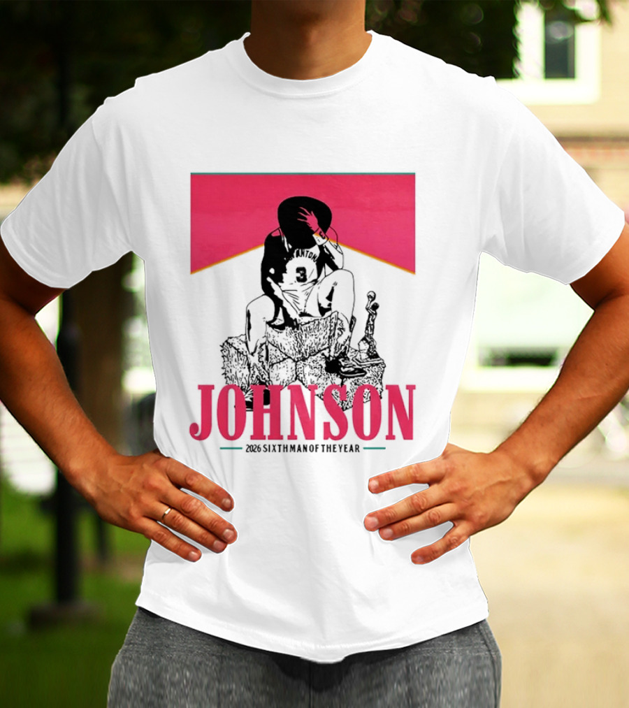 San Antonio Spurs 26 Johnson 2023 Sixth Man Of The Year T-Shirt