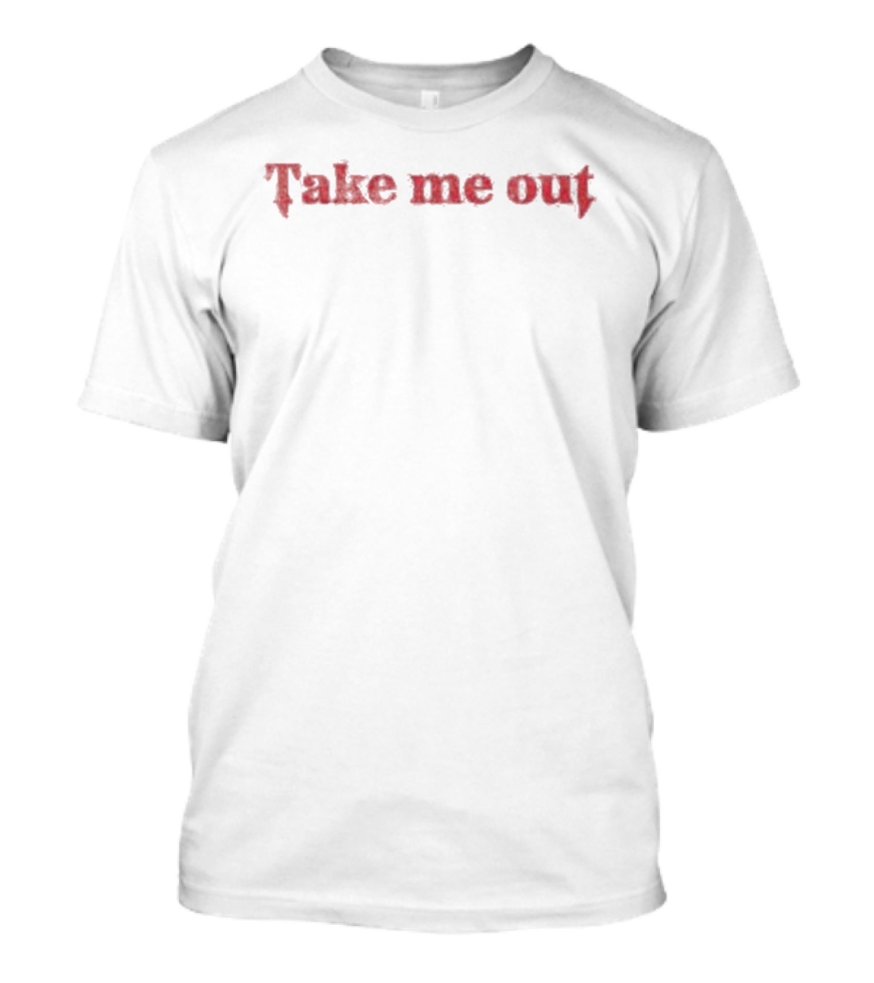 Machine Gun Kelly Take Me Out Text In Gothic Style Font T-Shirt