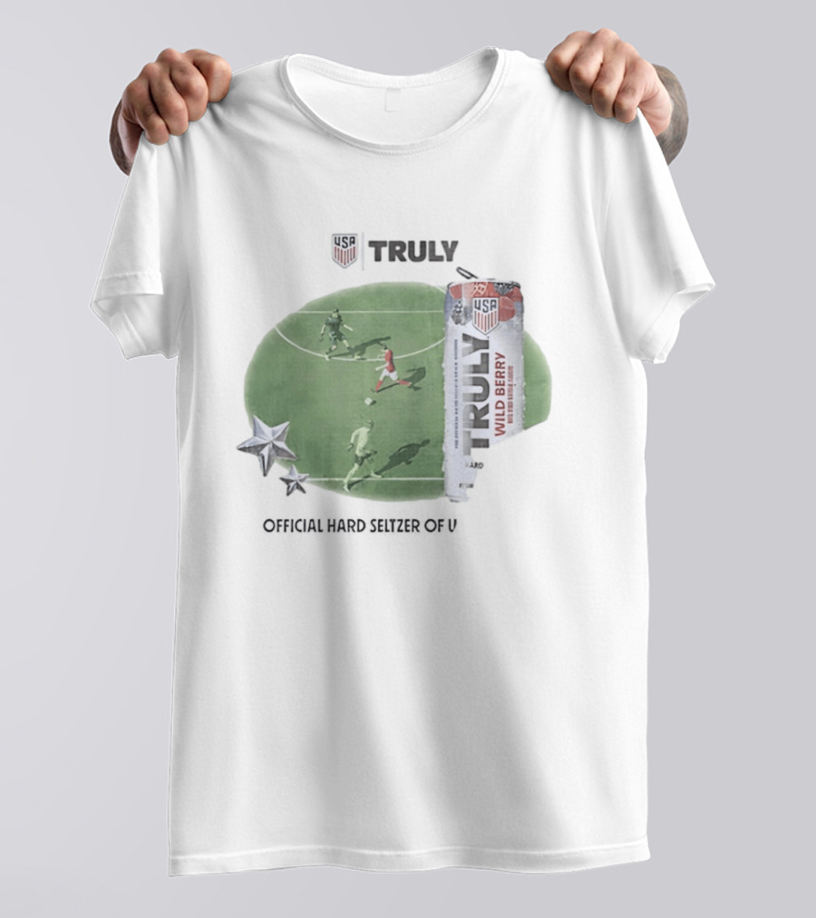 USA Truly Hard Seltzer Wild Berry Soccer Collaboration T-Shirt