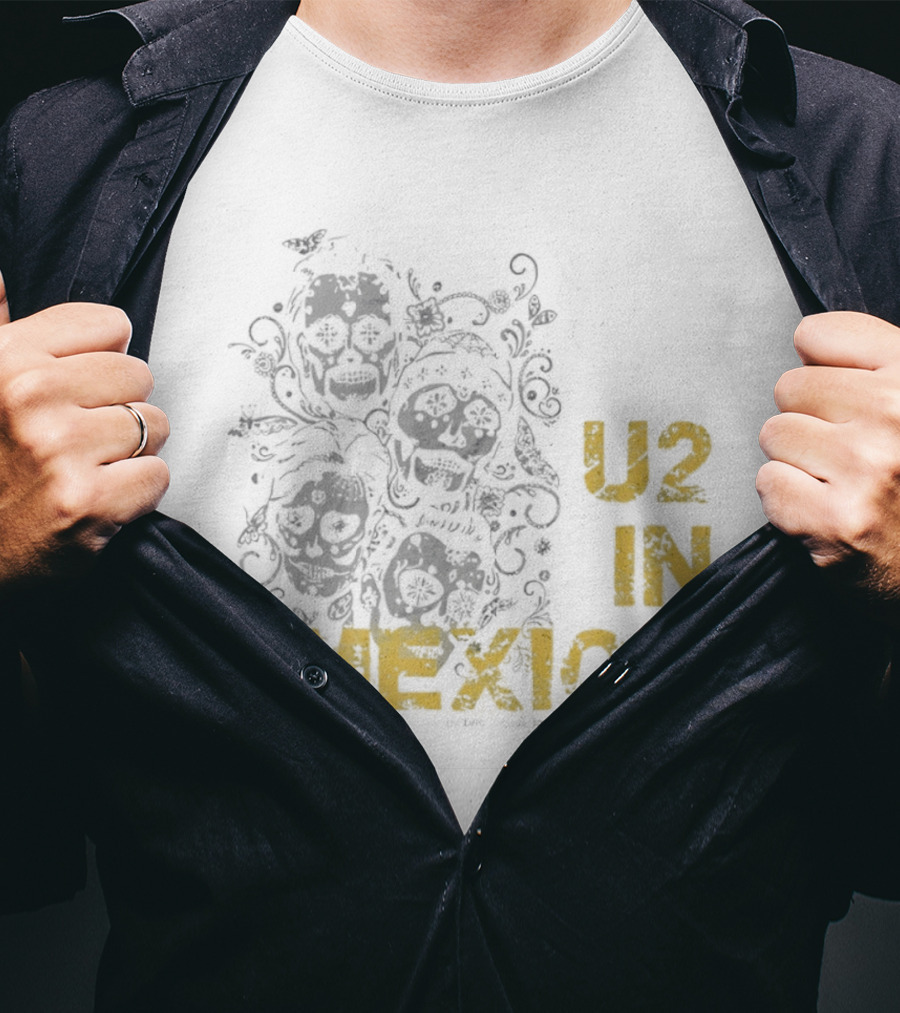 U2 In Mexico Día De Los Muertos Calavera T-Shirt