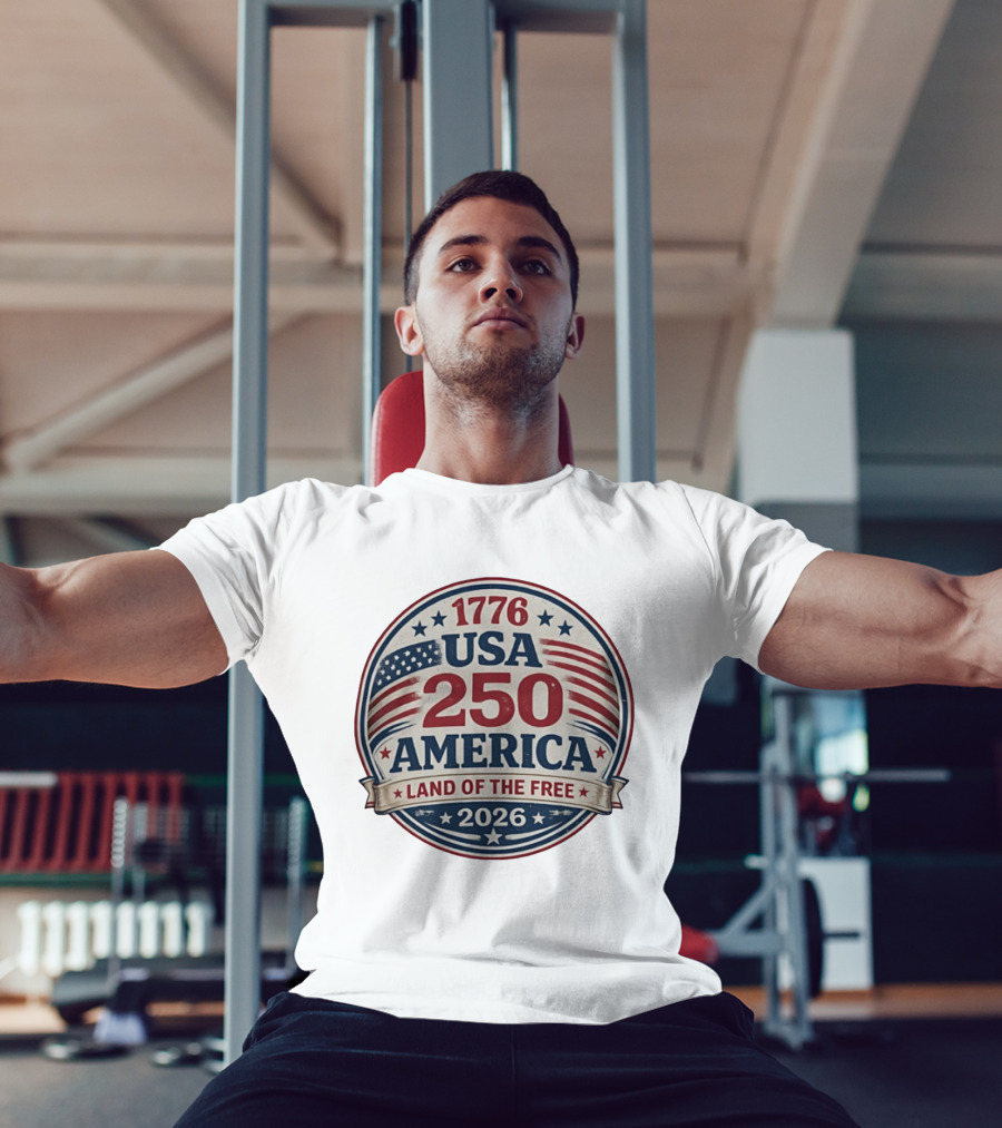 1776 USA 250 America Land Of The Free 2026 T-Shirt