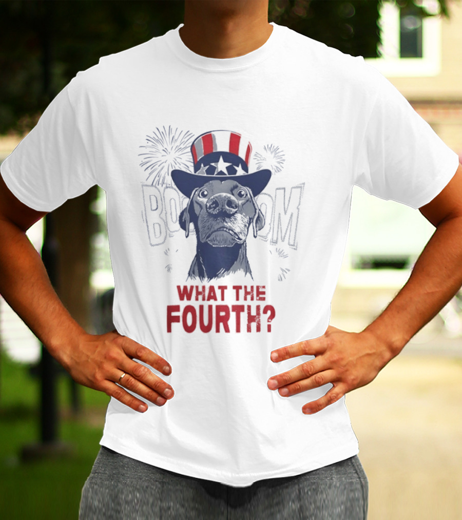 What The Fourth July 4th BOOM Fireworks USA 250th Anniversary T-Shirt