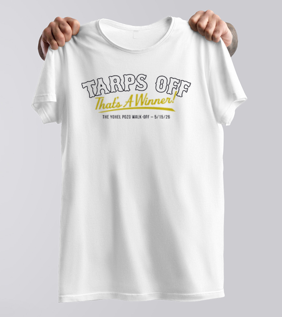 Tarps Off That's A Winner Yohel Pozo Walk Off 6/16/21 T-Shirt