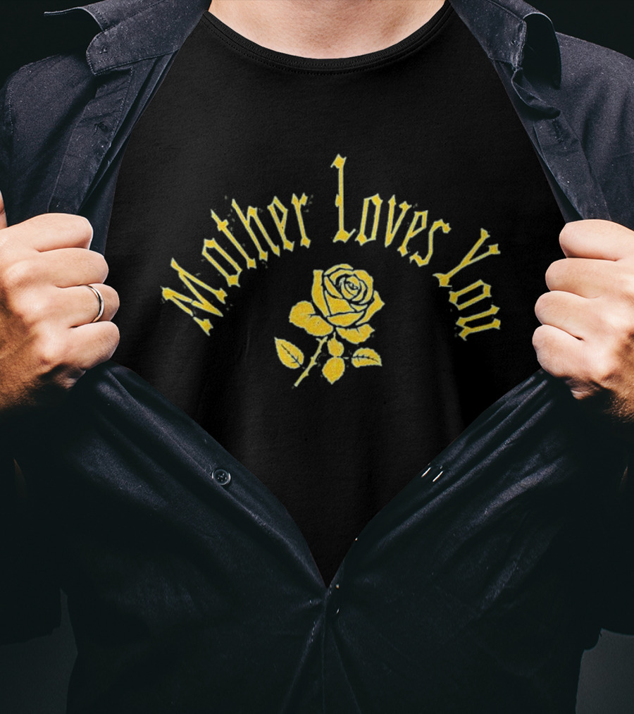 Samira Fisher Keke Palmer The Burbs On Peacock Yellow Text Mother Loves You Blue Rose T-Shirt