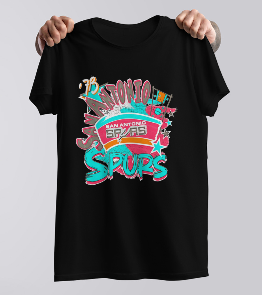 San Antonio Spurs '73 Classics Play By Play T-Shirt
