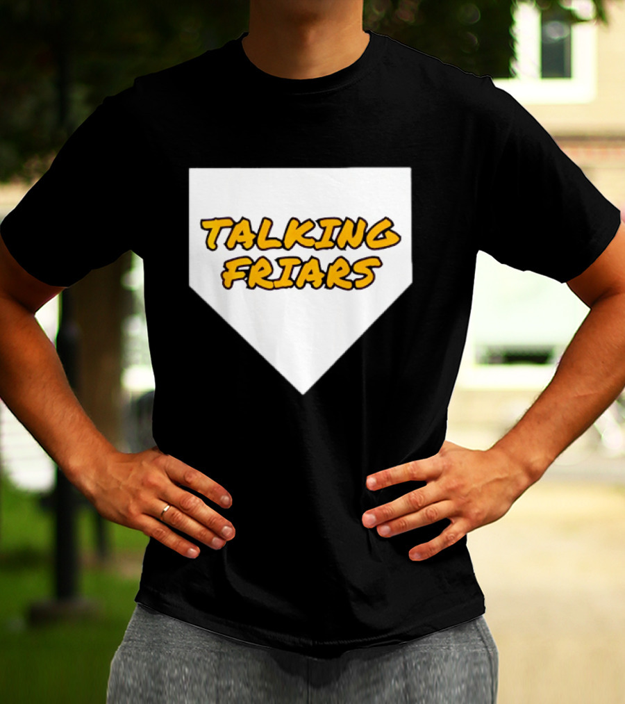 San Diego Padres Baseball Talking Friars Home Plate T-Shirt