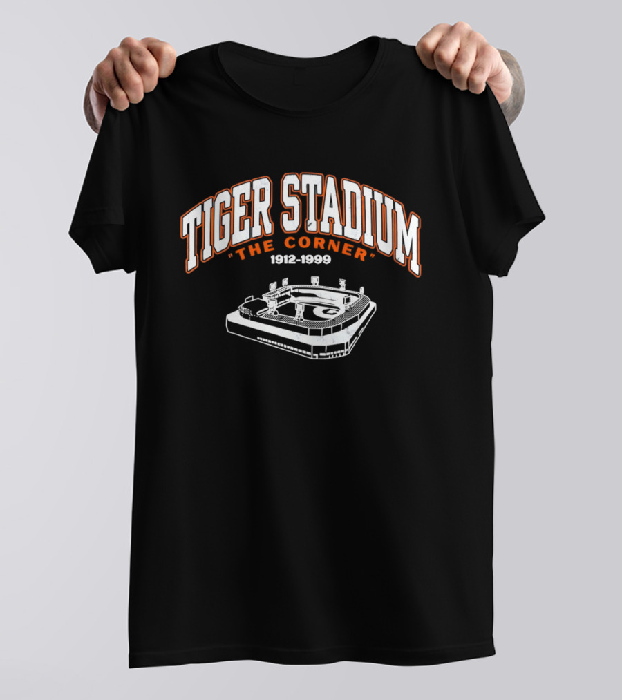 Tiger Stadium The Corner 1912 1999 Baseball Field T-Shirt