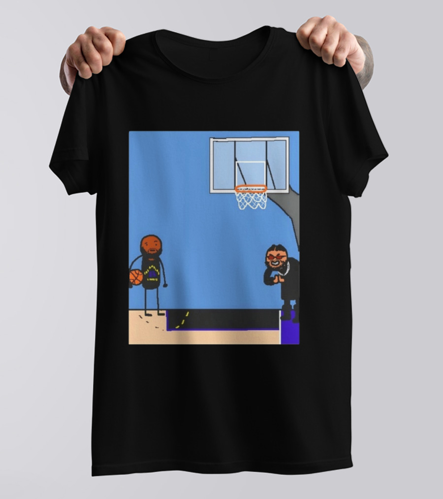 Villain Brooks Vs Dillon Brooks Basketball Humor Phoenix Suns Sketch T-Shirt