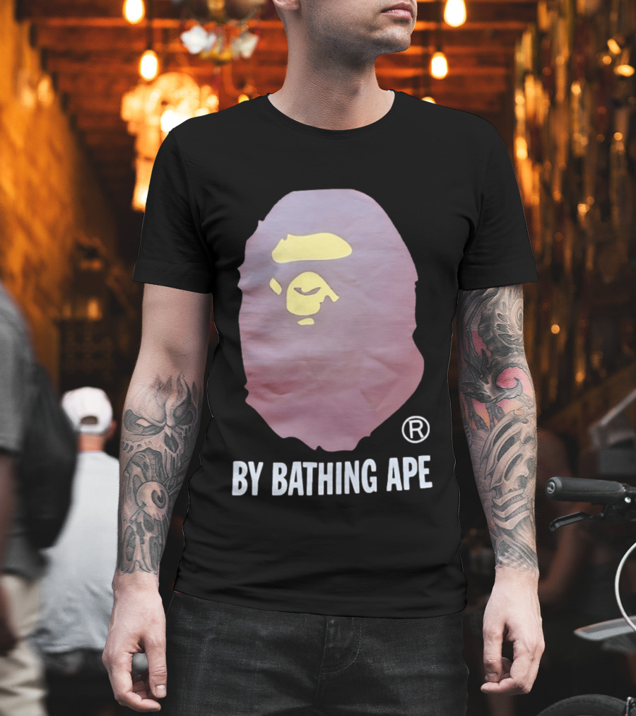 By Bathing Ape Iconic Yellow Ape Face T-Shirt