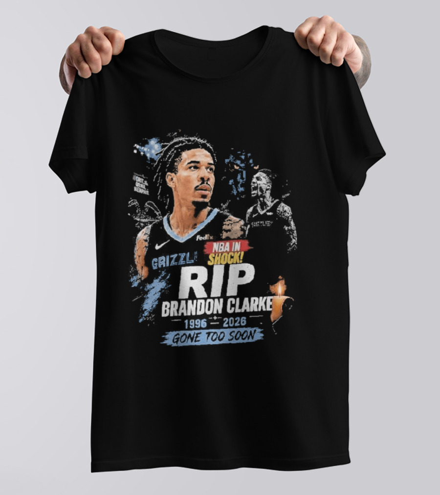 Original NBA In Memory Rest In Peace Brandon Clarke 1996 2026 T-Shirt