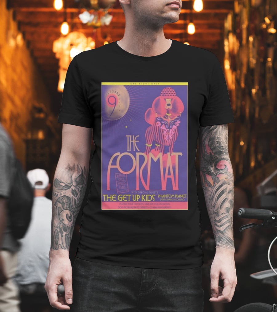 October 9 The Format With The Get Up Kids And Phantom Planet At Radio City Music Hall T-Shirt