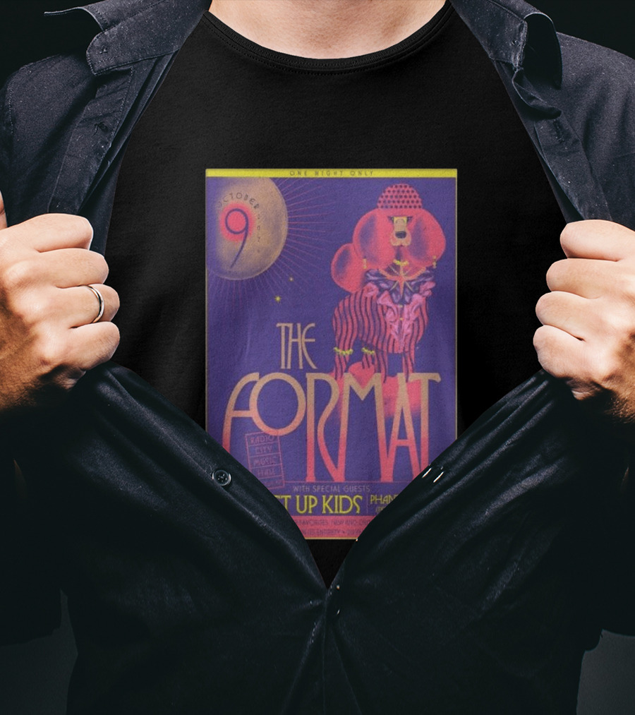 October 9 The Format With The Get Up Kids And Phantom Planet At Radio City Music Hall T-Shirt