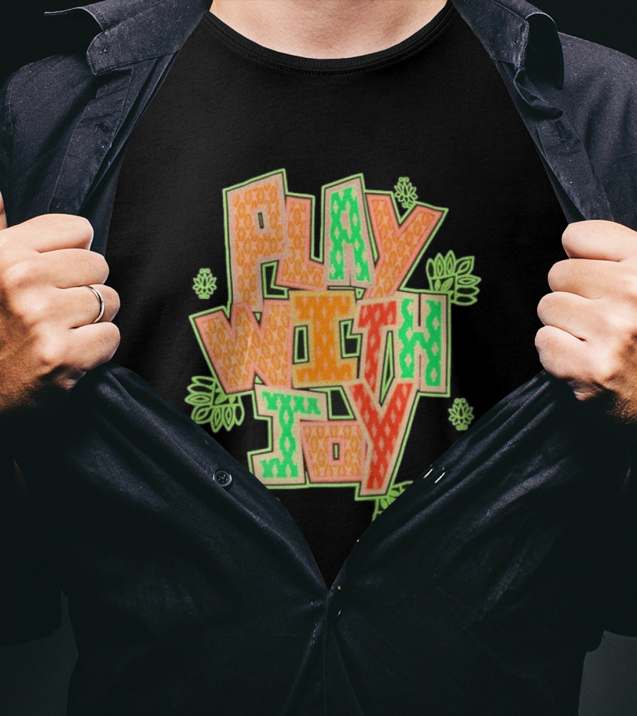 Playa Society Play With Joy WNBA Positive Energy Basketball T-Shirt