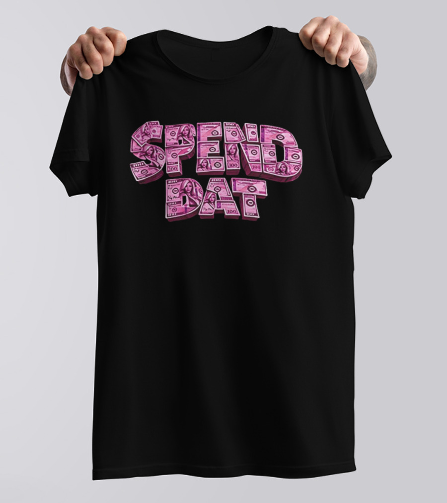 Spend Dat Pink Money Aesthetic Cash T-Shirt