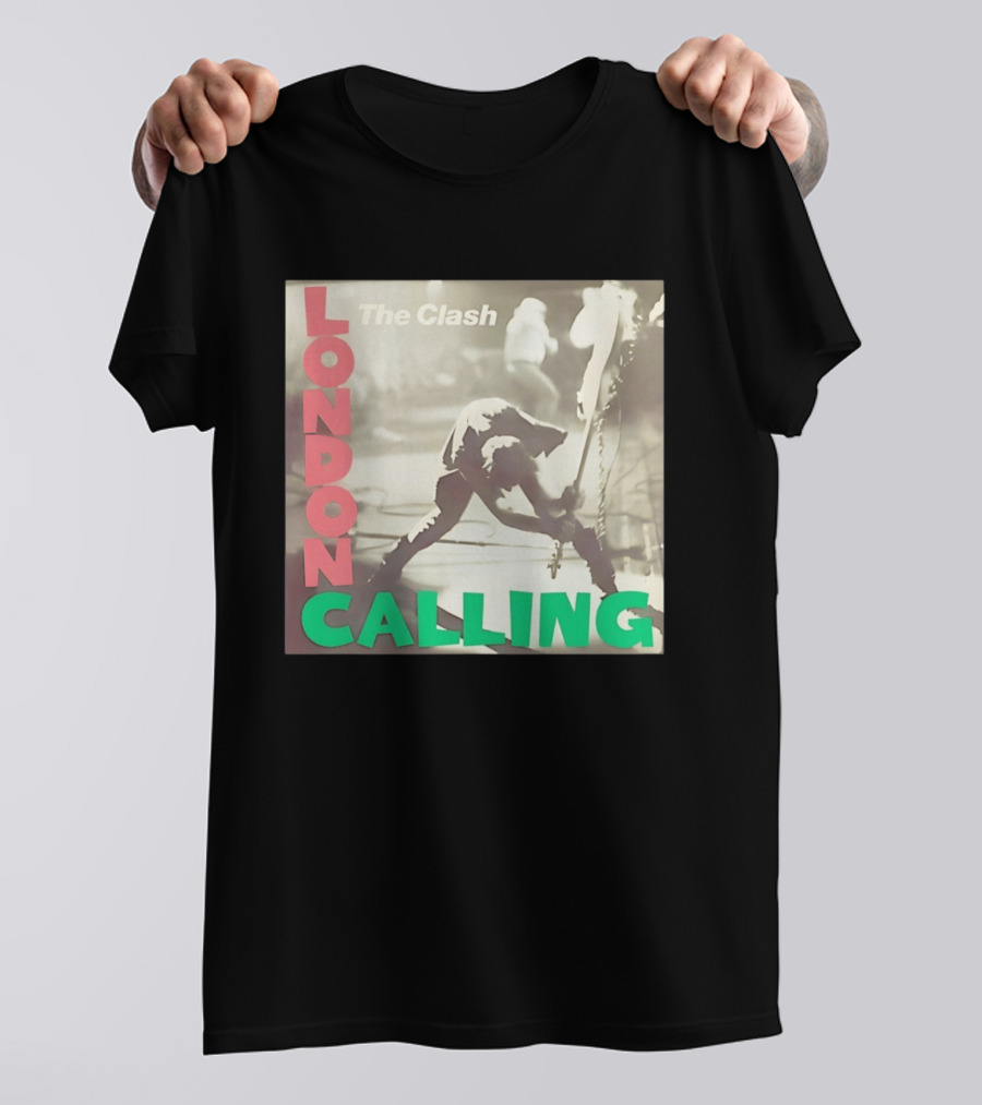 The Clash London Calling Punk Rock Album Cover Image T-Shirt