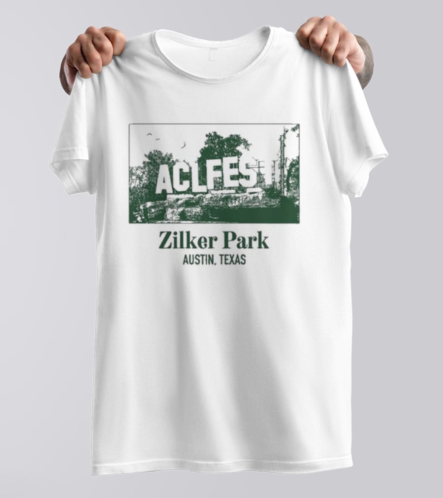 ACL Fest Zilker Park Austin Texas 2026 Tree Skyline T-Shirt