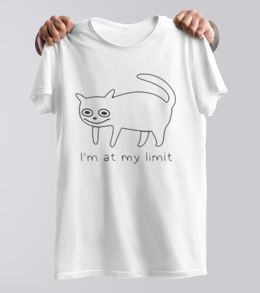 I'm At My Limit Cat Sketch T-Shirt