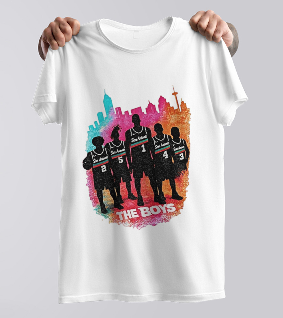 The Boys San Antonio Spurs Classic City Edition Basketball Player T-Shirt