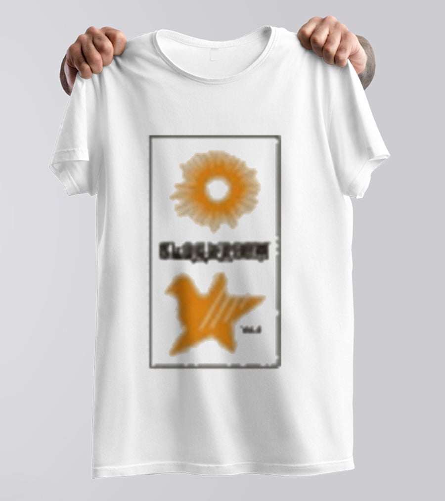 Closed Casket Activities Cloakroom Muff Starburst Bird Symbol Orange T-Shirt