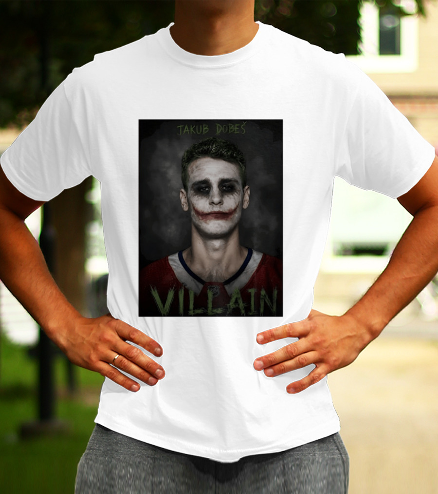 Jakub Dobes Villain Joker Montreal Canadiens Hockey T-Shirt
