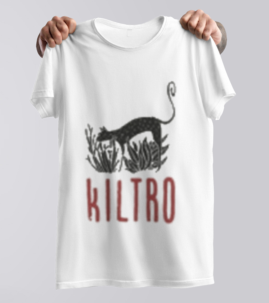 Kiltro Wolf Dog Text With Stylized Canine T-Shirt