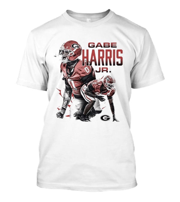 Gabe Harris Jr Georgia Bulldogs Football Player NCAA Team T-Shirt