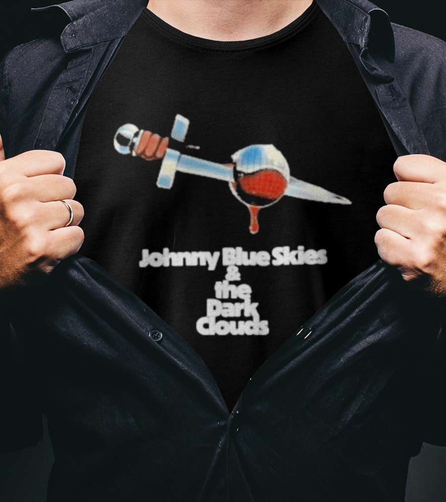 Johnny Blue Skies And The Dark Clouds Bloodied Dagger T-Shirt